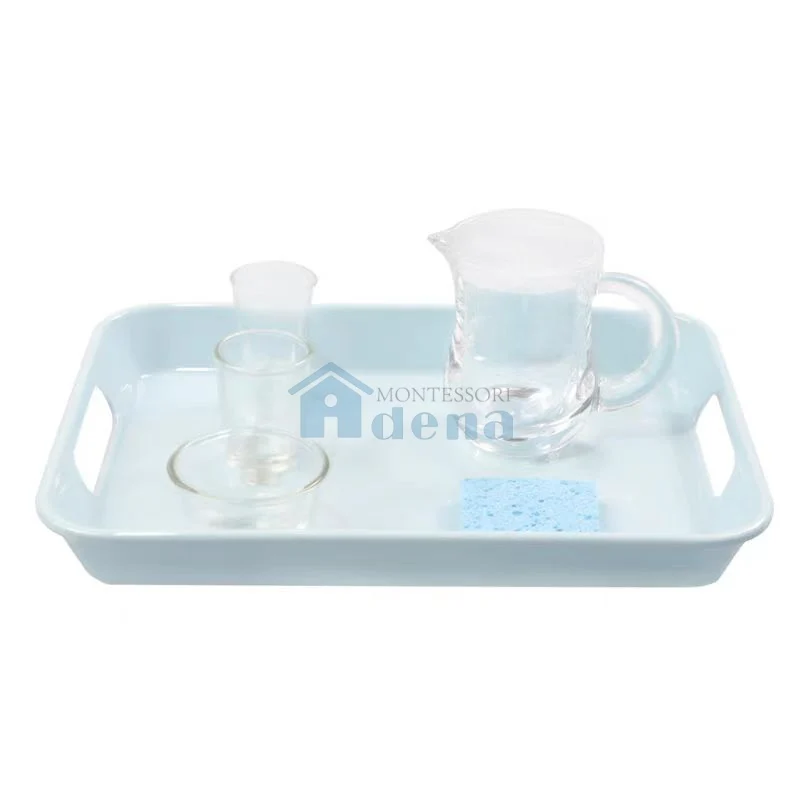 Adena Montessori Practical Life Materials Water Pouring Activity With Tray