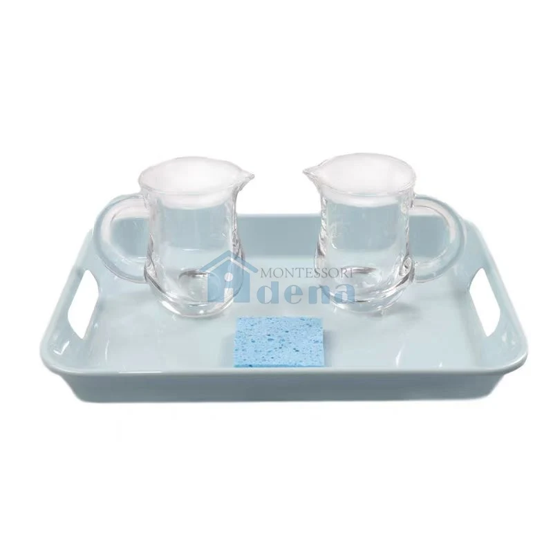 Adena Montessori Practical Life Materials Water Pouring Activity With Tray