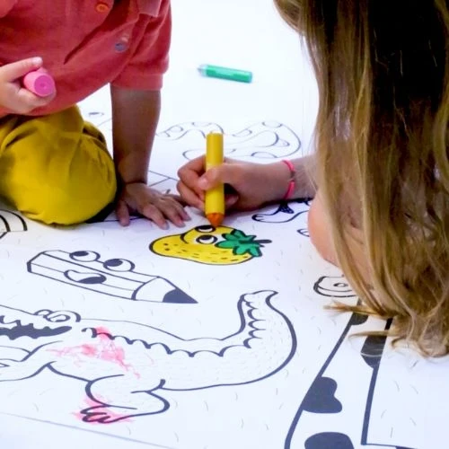 Poster géant à colorier bébé My First Art – OMY (dès 18 mois)
