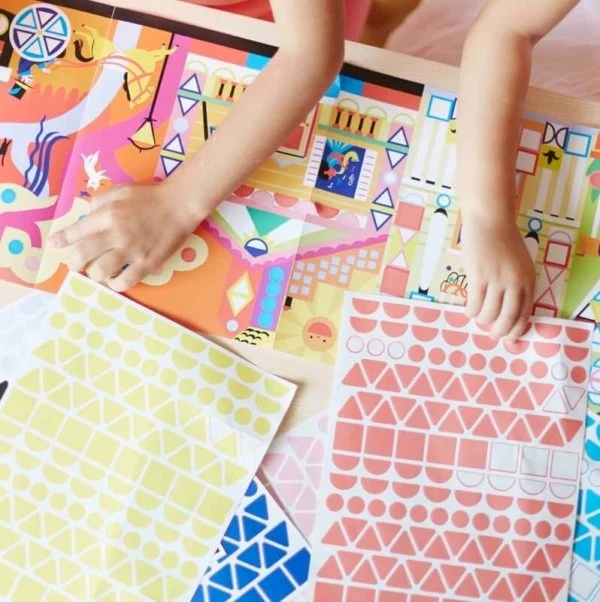 Poster créatif chiffres enfant Poppik – 520 stickers – Apprendre à compter de 1 à 10 (3–7 ans)