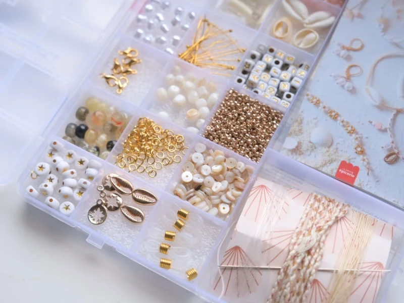Maxi Boîte Piña Colada – Coffret perles & bijoux DIY bohème chic