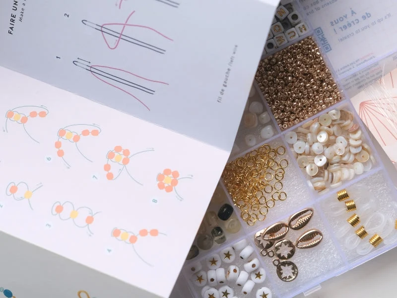 Maxi Boîte Piña Colada – Coffret perles & bijoux DIY bohème chic