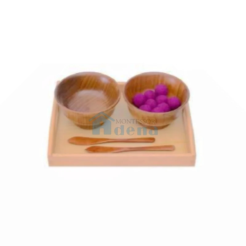 Adena Montessori The work of the wooden knife holder Classroom activity set