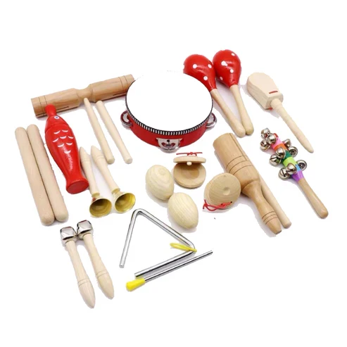 Adena Montessori Orff Instruments-colorful 13 sets Educational Materials