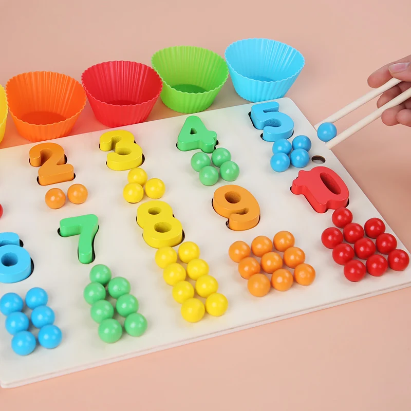 Number Clip bead assembly board