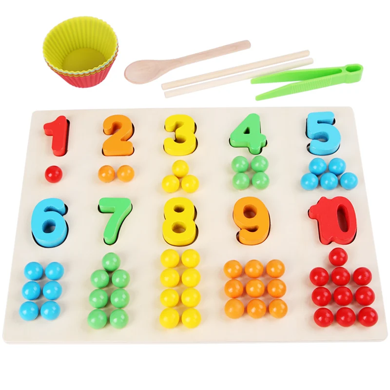 Number Clip bead assembly board