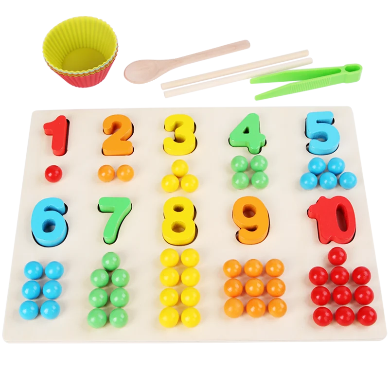 Number Clip bead assembly board
