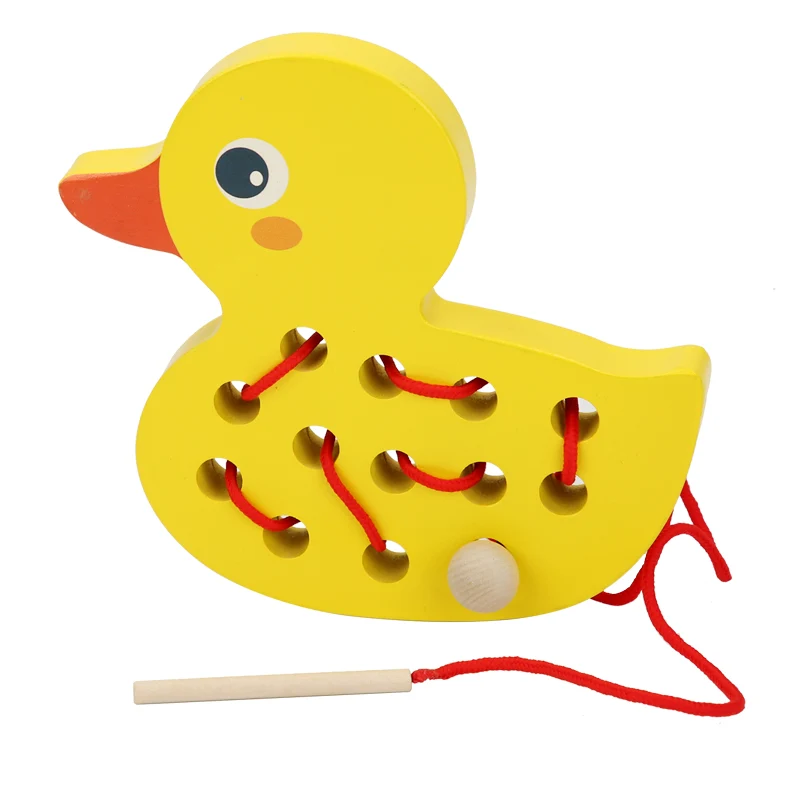 Whale threading toy/Little Yellow Duck Threading toy