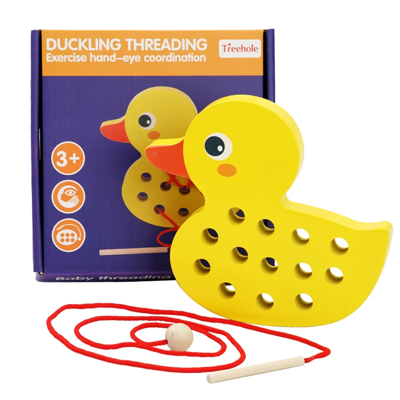 Whale threading toy/Little Yellow Duck Threading toy