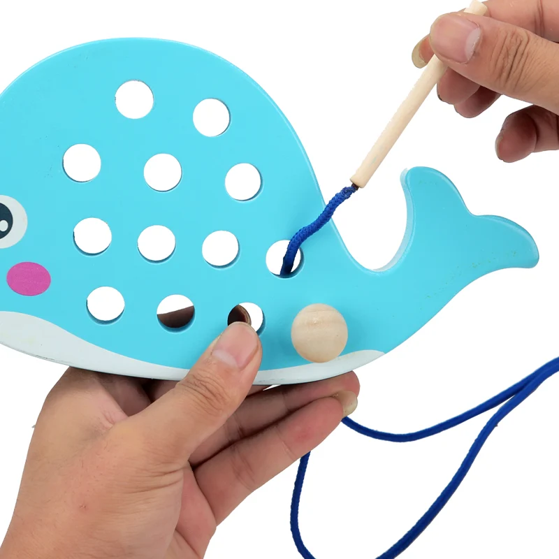 Whale threading toy/Little Yellow Duck Threading toy