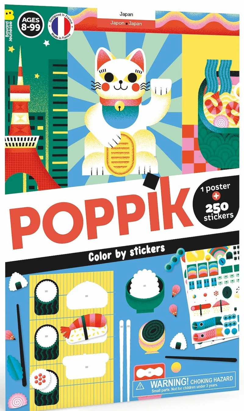 Poster Créatif JAPON + 270 Stickers – Activité Créative dès 8 ans