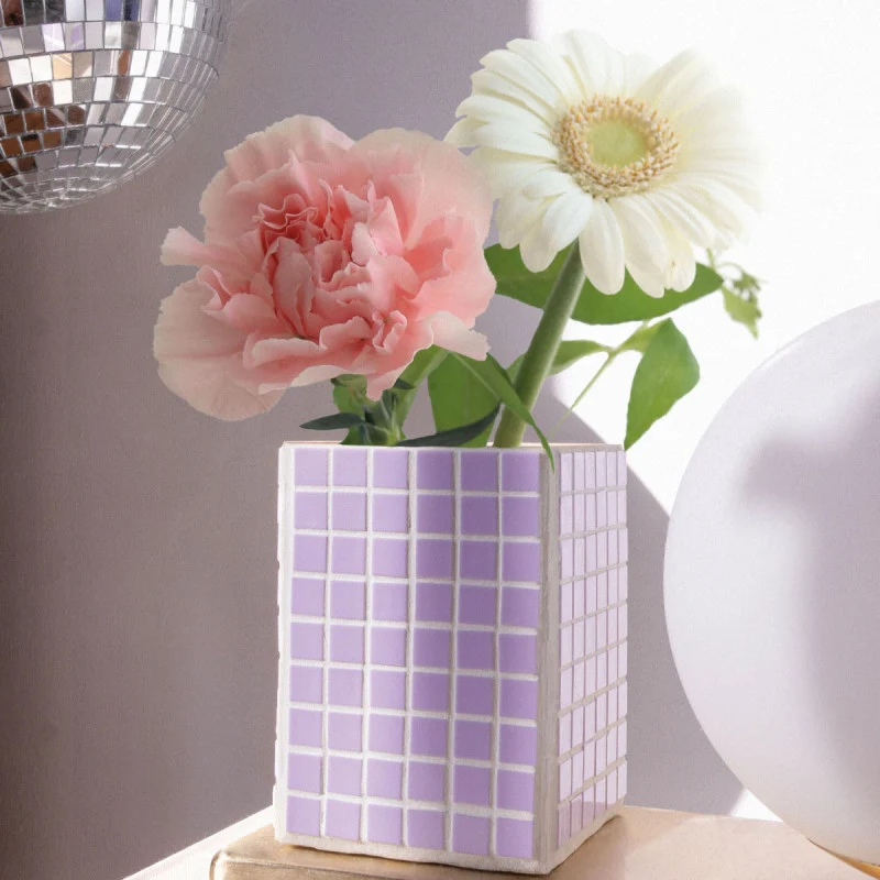 Kit DIY Vase en Mosaïque – Créez Votre Vase ou Pot à Crayons Décoratif | La Petite Épicerie