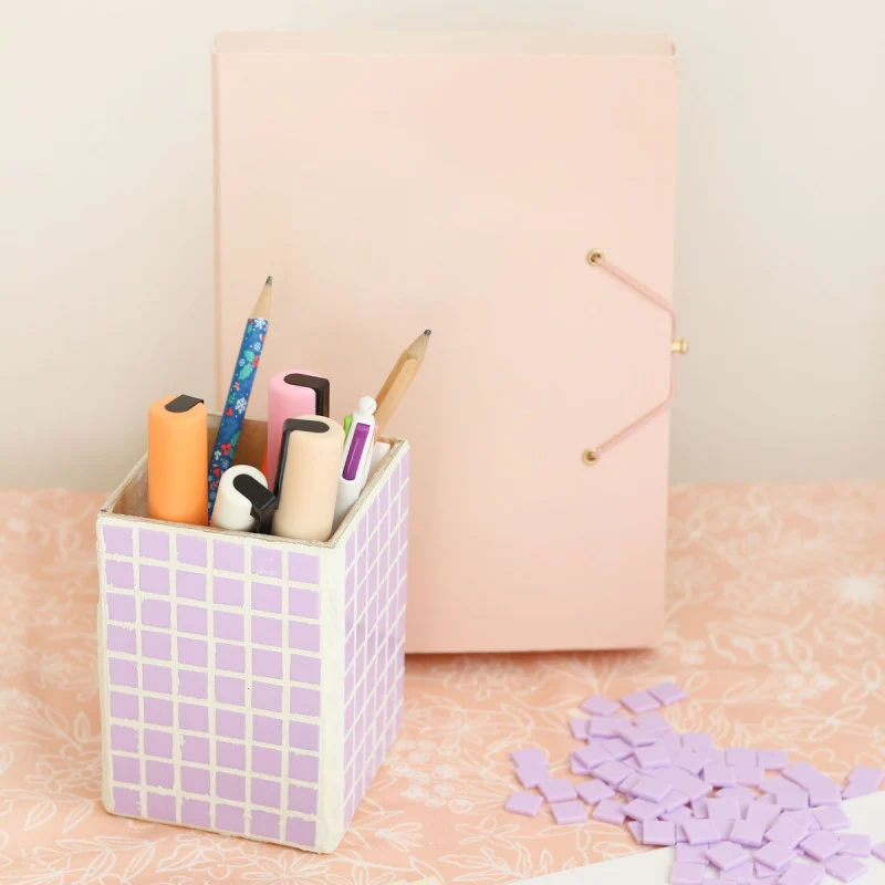 Kit DIY Vase en Mosaïque – Créez Votre Vase ou Pot à Crayons Décoratif | La Petite Épicerie