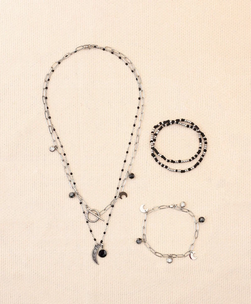 Kit DIY Parure Argentée Inoxydable – Créez 4 Bijoux Tendance