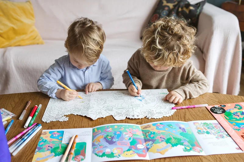DINOLAND – Kit créatif de coloriage dinosaures – Activité manuelle dès 3 ans