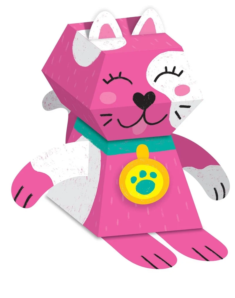 SO KAWAII ! – Pochette créative 3 animaux en papier – Activité manuelle enfant dès 6 ans – Les Ateliers OMY x Gallimard Jeunesse