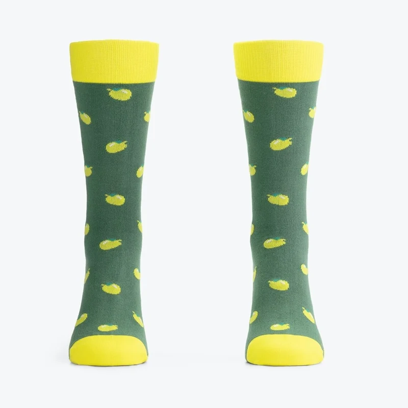 Chaussettes & Boxer Easy Peasy Citron – Coton Bio – Cadeau Homme Original