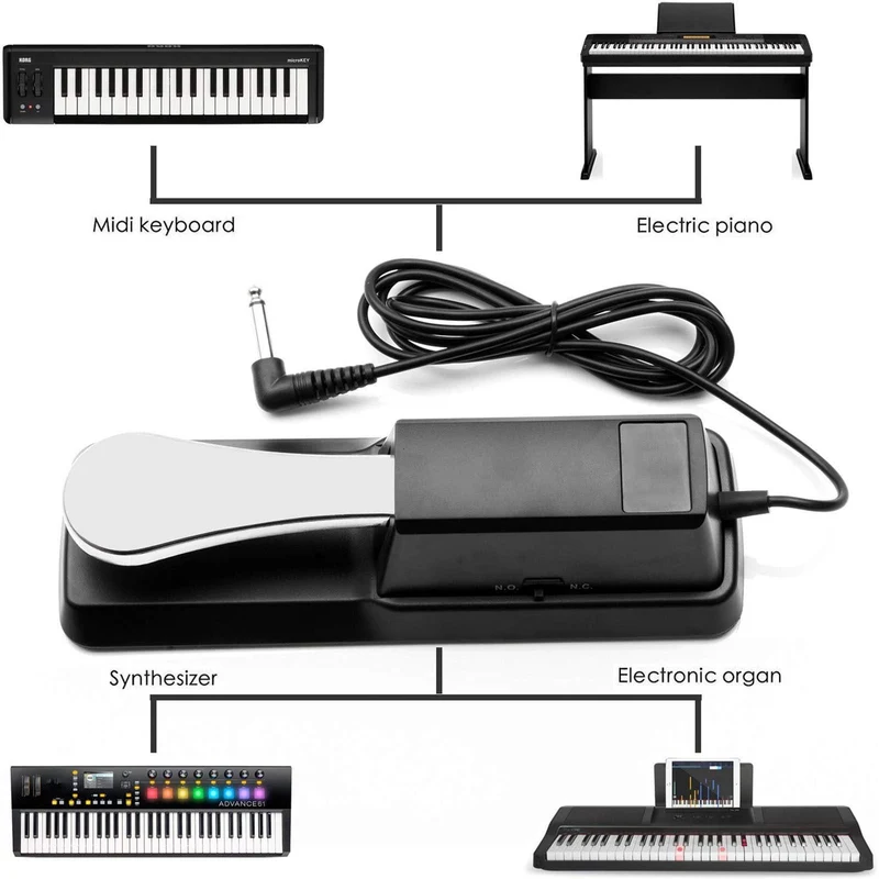Black Holiday Toy List Tarmeek Piano Sustain Pedal Keyboard Pedals