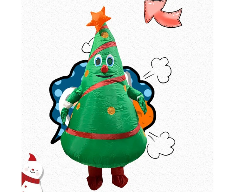 Christmas Cartoon Doll Costumes Air Model Inflatable Christmas Tree