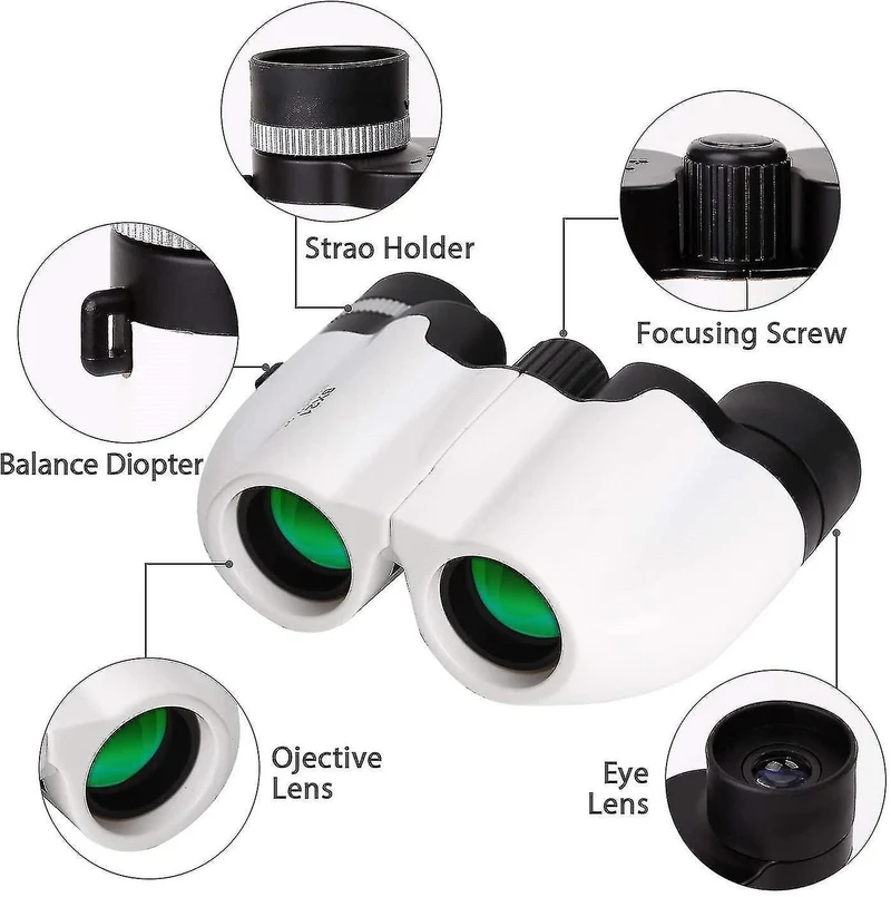 8x21 Binoculars for Babies Mini Compact Christmas Gift Binoculars