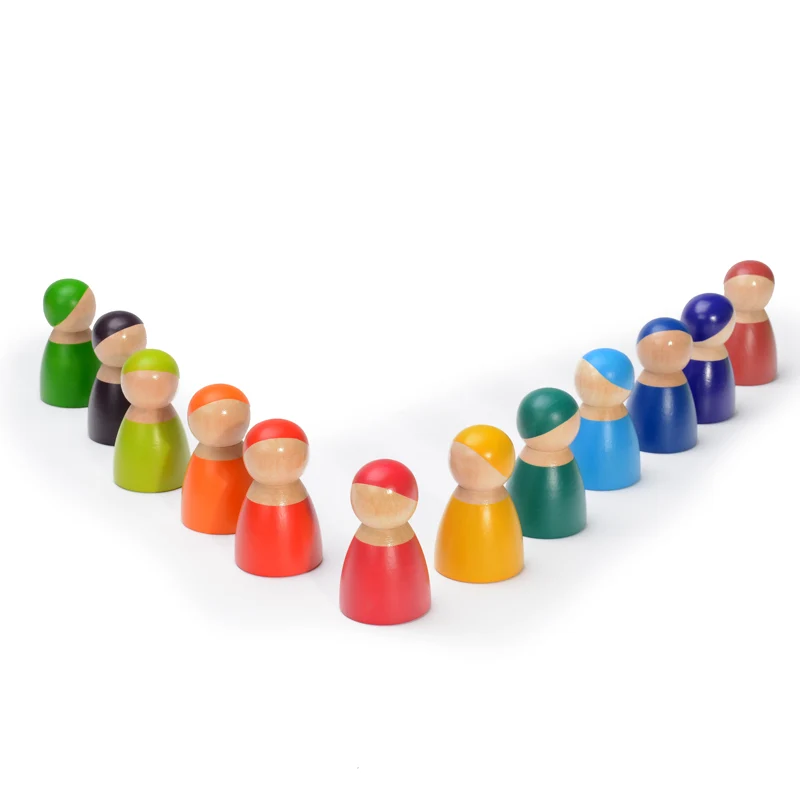 Hot sell Rainbow doll waldorf toys