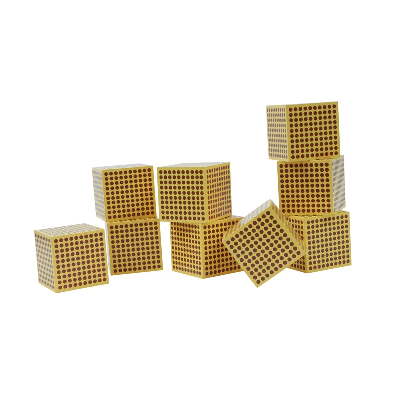 9 Wooden Thousand Cubes C094