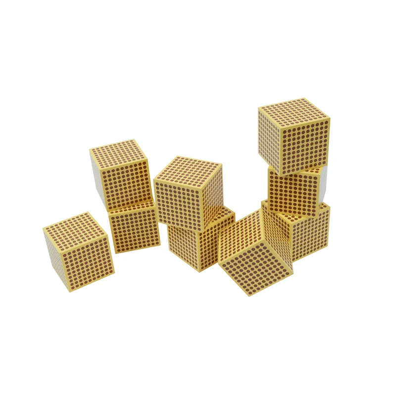 9 Wooden Thousand Cubes C094
