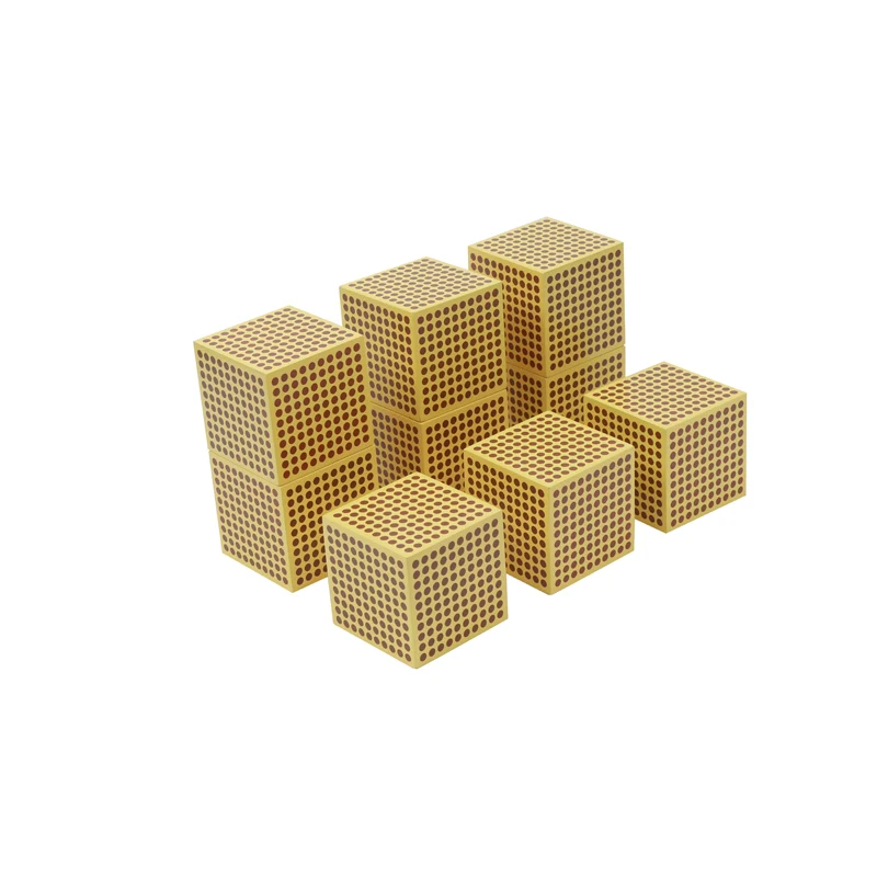9 Wooden Thousand Cubes C094