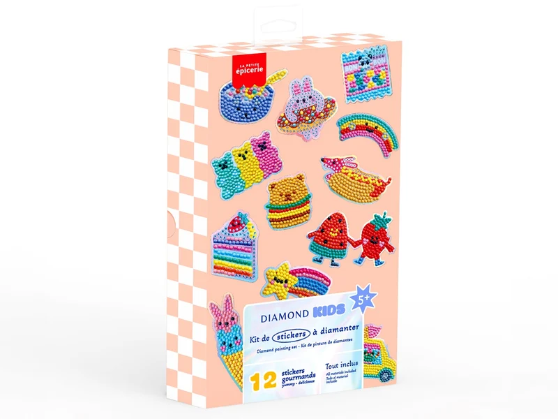 Petit Diamond Kids – Stickers Yummy Coffret créatif Diamond Painting enfant
