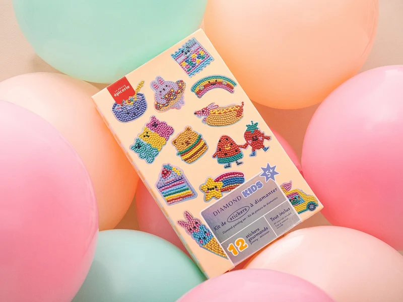 Petit Diamond Kids – Stickers Yummy Coffret créatif Diamond Painting enfant