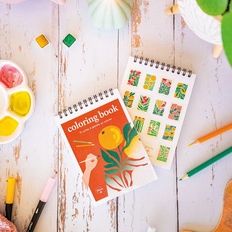 Carnet de coloriage A6 – Tropical Maison Joliette