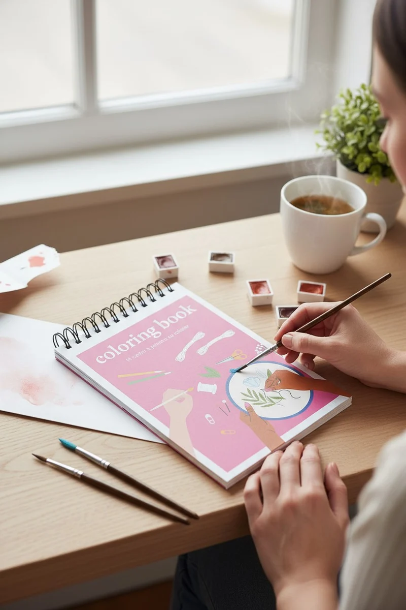 Carnet de coloriage A6 - Do It Yourself Maison Joliette