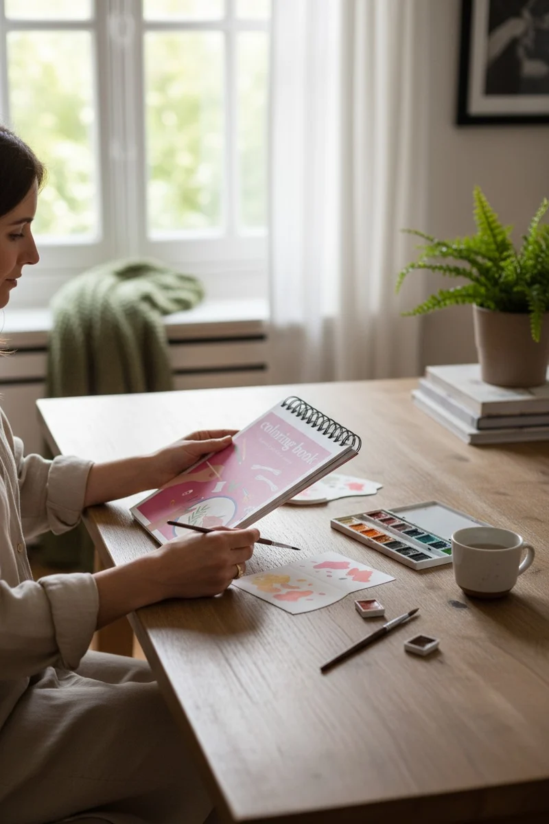 Carnet de coloriage A6 - Do It Yourself Maison Joliette
