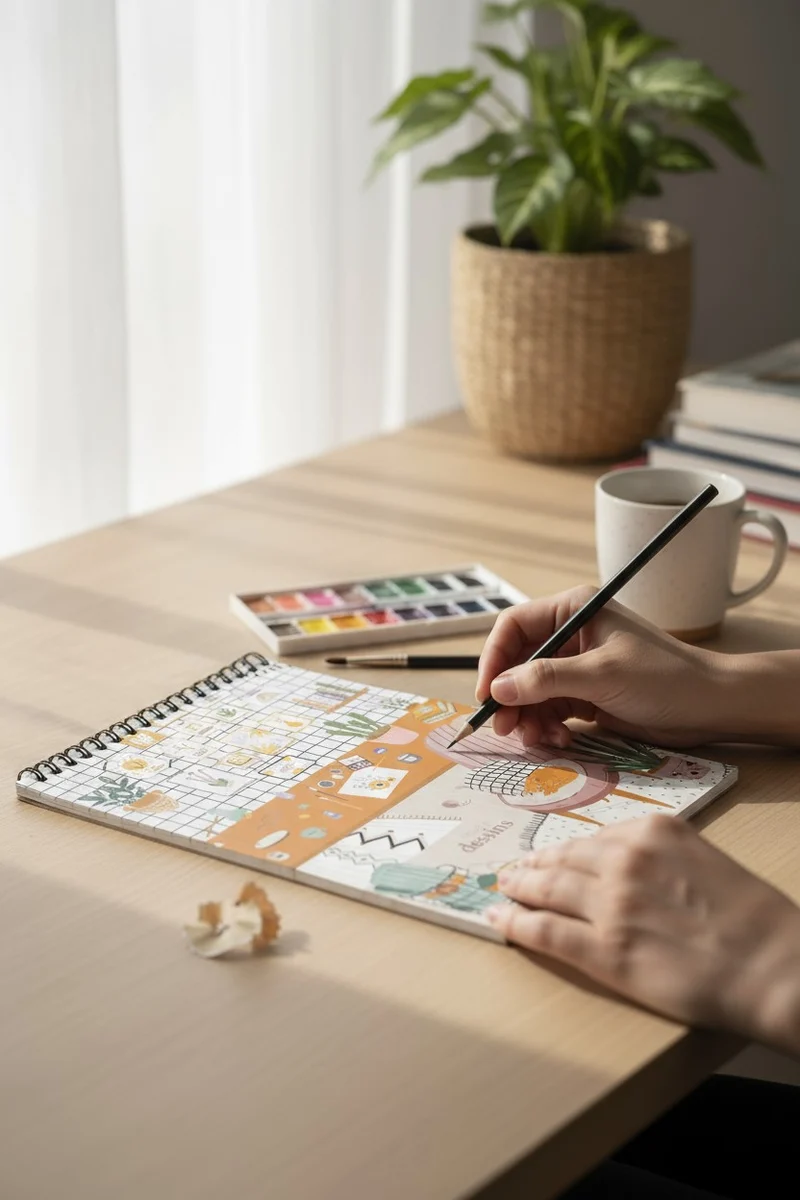 Carnet de dessin – L’atelier Maison Joliette