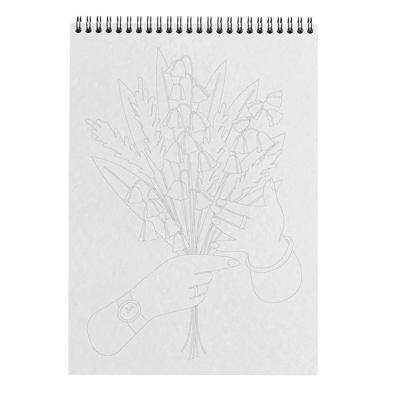 Carnet de coloriage A4 – Entre tes mains Maison Joliette