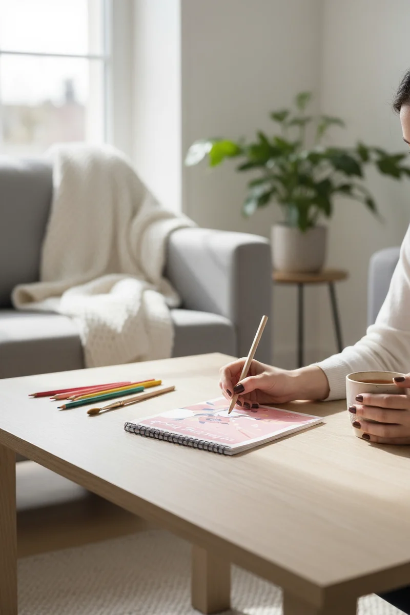 Carnet de coloriage A4 – Entre tes mains Maison Joliette