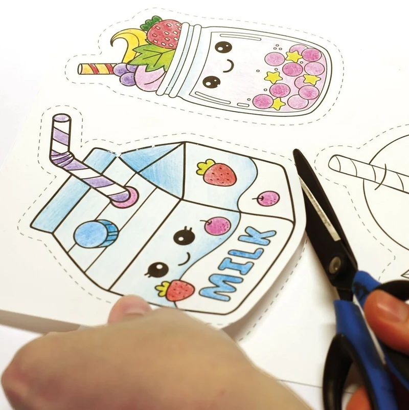 Kit Plastique Dingue Magnets Kawaï – 7 Aimants DIY à Colorier