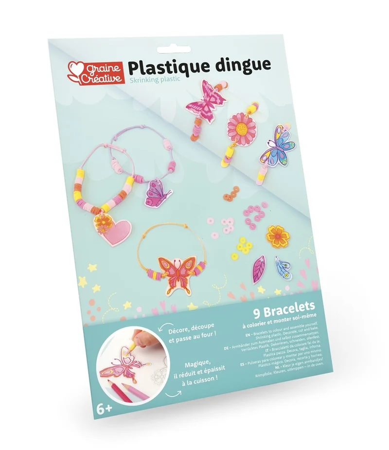 Kit Plastique Dingue Bracelets – Créez 8 Bracelets DIY Colorés