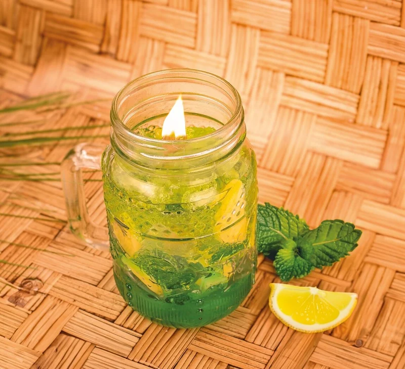 Kit DIY Bougie Mojito – Fabriquez une Bougie Cocktail Originale