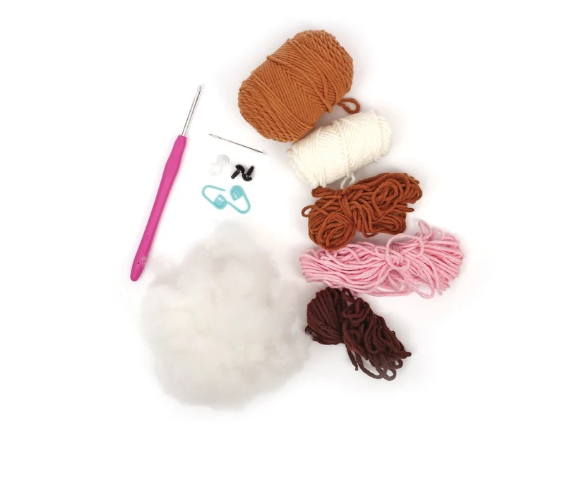 Kit Crochet Amigurumi Biche 17 cm – Doudou DIY Kawaii Graine Créative