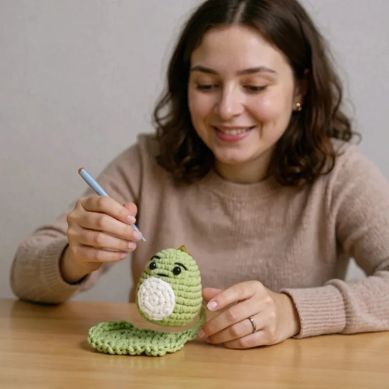Kit Amigurumi Dinosaure Kawaï – Crochet DIY