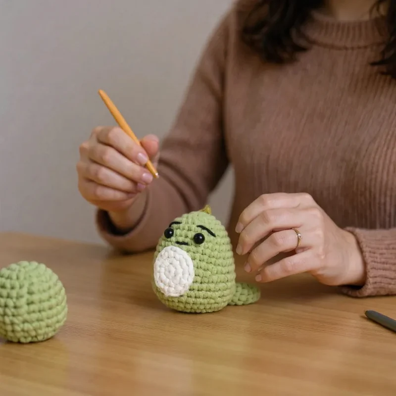 Kit Amigurumi Dinosaure Kawaï – Crochet DIY