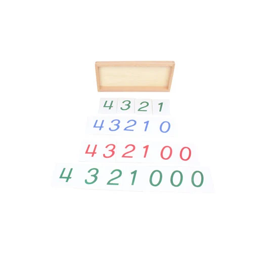 Large PVC Number Cards With Box (1-9000) C058