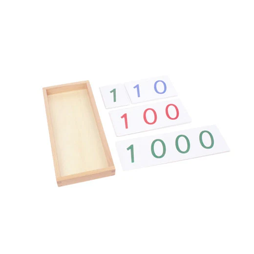 Large PVC Number Cards With Box (1-9000) C058