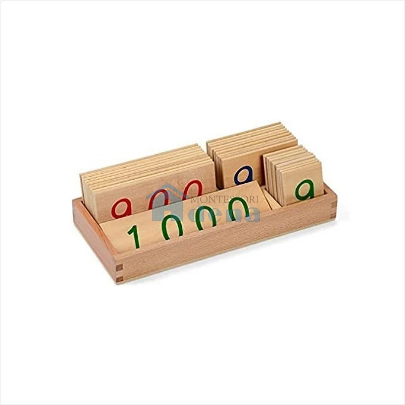 Small Wooden Number Cards With Box (1-1000) C057