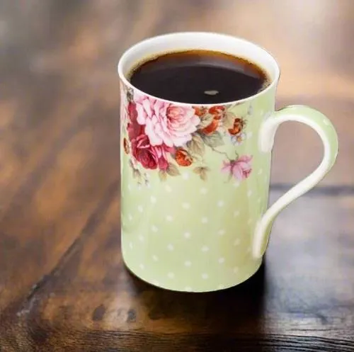 McIntosh Dots & Roses Green Classico Mug - Tasse pois et roses vert