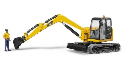 Bruder Caterpillar Excavator Truck with Worker/Pelle Mécanique avec Ouvrier - 2467