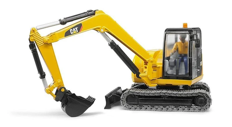 Bruder Caterpillar Excavator Truck with Worker/Pelle Mécanique avec Ouvrier - 2467