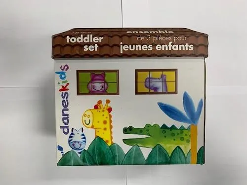 Dinnerware 3-piece Toddler Set (Animals) / Ensemble 3 pièces pour tout-petits (Animaux)