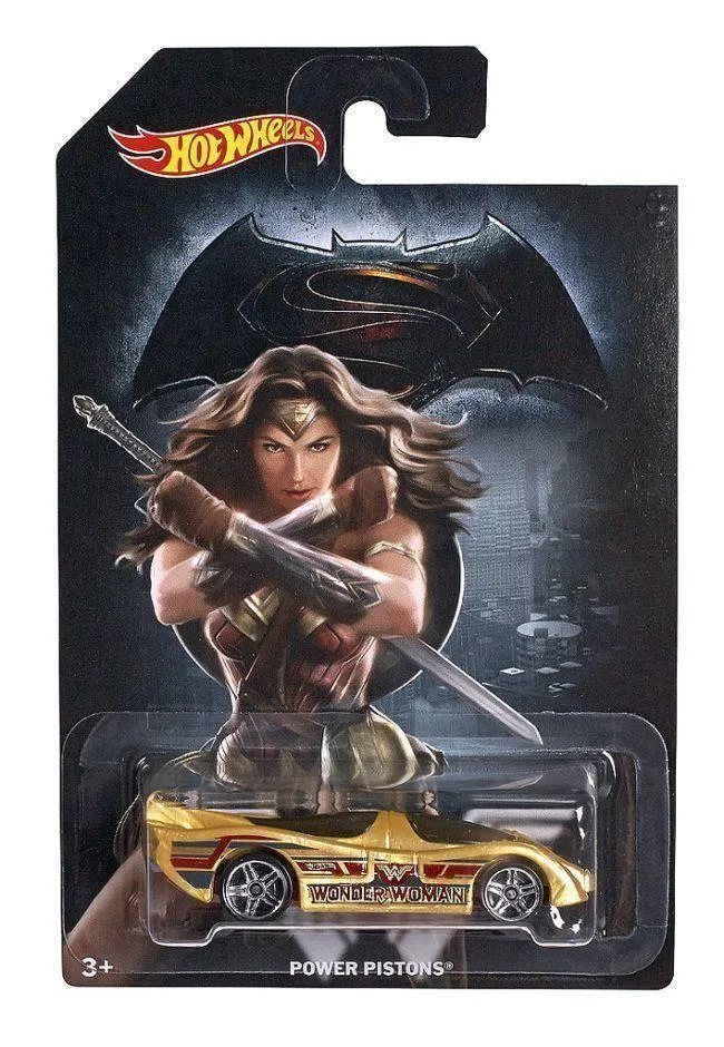DC Hot Wheels Cars Batman v Superman (Wonder Woman Power Pistons) / Voitures Hot Wheels Batman contre Superman (Wonder Woman Power Pistons)